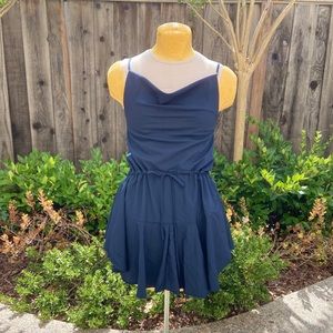 White Fox Navy Slip Dress